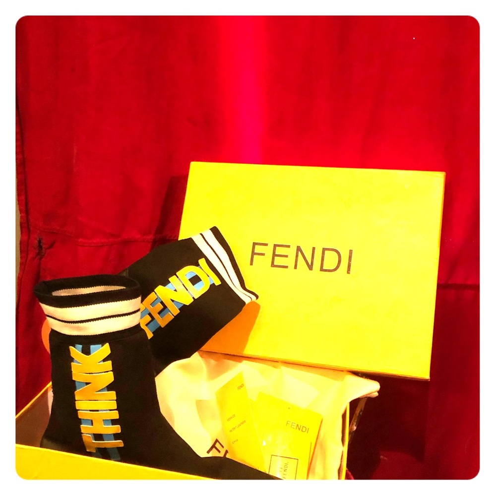 Designer Fendi Sock Sneaker